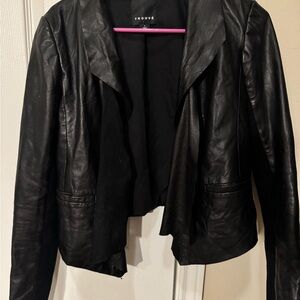 Trouvé Women's Classic Black Leather Jacket